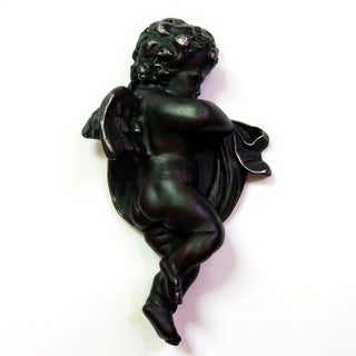 Cherub Wall Plaque - 12-inch — Iron finish