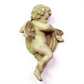 Cherub Wall Plaque - 12-inch — Museum Terracotta finish