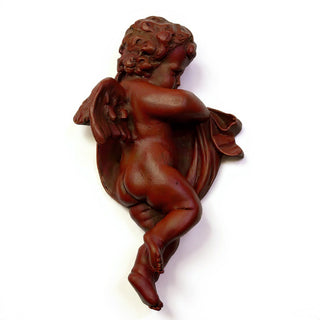 Cherub Wall Plaque - 12-inch — Rust finish