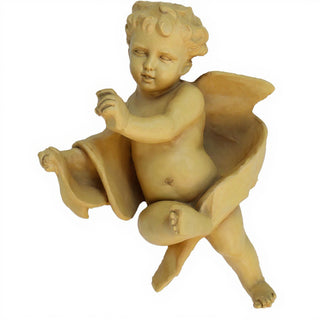 Cherub Tapestry - Left Wall Plaque - 12-inch — Dusted Sand finish