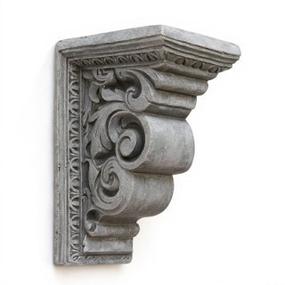 Carved Bracket Wall Bracket - 9-inch — Old Stone finish