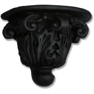 Stone Button Bracket Wall Bracket - 8-inch — Dusted Black finish