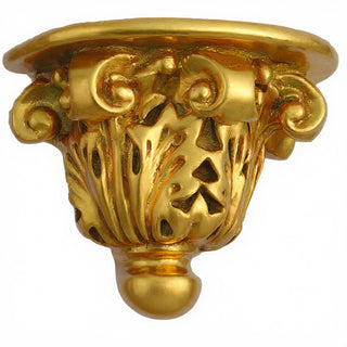 Stone Button Bracket Wall Bracket - 8-inch — Deep Gold finish