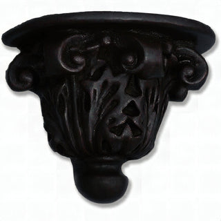 Stone Button Bracket Wall Bracket - 8-inch — Iron finish