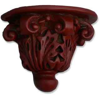 Stone Button Bracket Wall Bracket - 8-inch — Rust finish