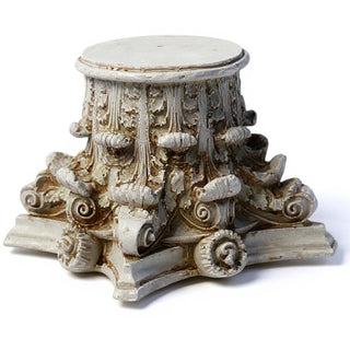 Corinthian Riser Pedestal — Antique Stone finish