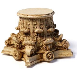 Corinthian Riser Pedestal — Gothic Stone finish