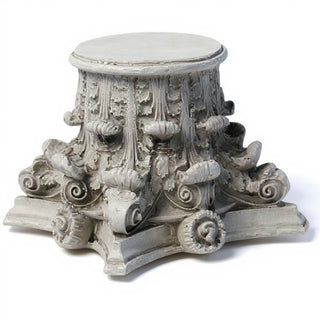 Corinthian Riser Pedestal — Limestone finish