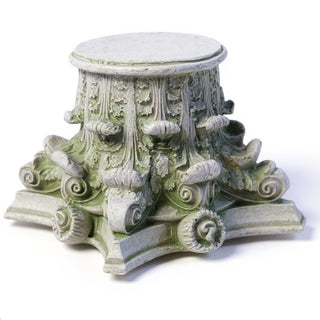 Corinthian Riser Pedestal — Mossy Green finish