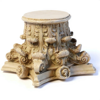 Corinthian Riser Pedestal — Museum Terracotta finish