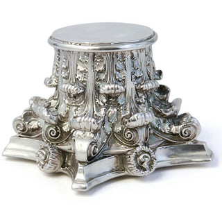 Corinthian Riser Pedestal — Silver finish