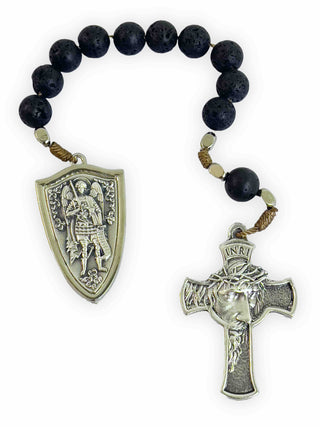 Medjugorje Lava Stone Pocket Rosary - main product image | CatholicShop.com