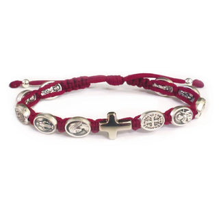 Unbreakable Faith Purple Saints Bracelet - Made in Medjugorje - main product image | CatholicShop.com