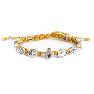 Unbreakable Faith Mustard Saints Bracelet - Made in Medjugorje - main product image | CatholicShop.com