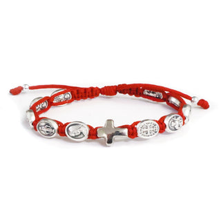 Unbreakable Faith Red Saints Bracelet - Made in Medjugorje - main product image | CatholicShop.com
