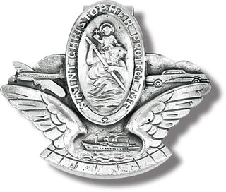 St Christopher Visor Clip 3-Pack