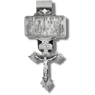Pardon Crucifix Visor Clip with Owner Prayer 3-Pack