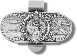 St Christopher Be My Guide Visor Clip 3-Pack
