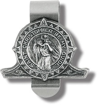St Christopher Compass Visor Clip 3-Pack