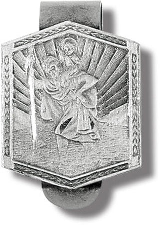 St Christopher Shield Visor Clip 3-Pack