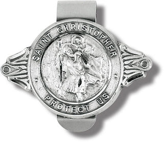 St Christopher Protect Us Visor Clip 3-Pack