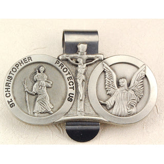 St Christopher Guardian Angel Visor Clip