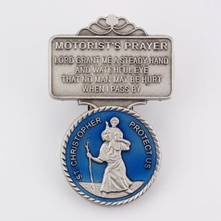 St. Christopher Visor Clip Carded