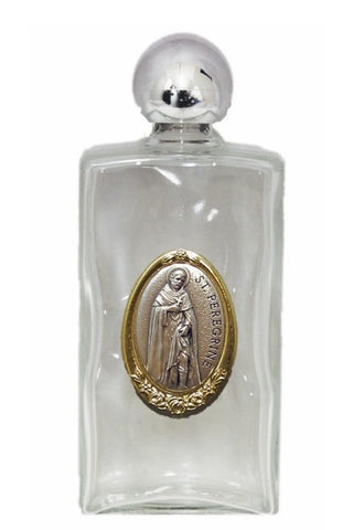 St. Peregrine Large Holy Water Bottle 2x5"