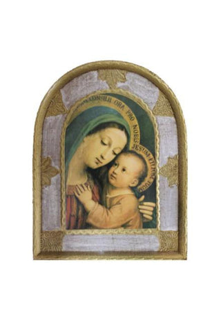Our Lady of Good Counsel Florentine plaque 5.5x7.5"