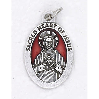 Bulk Sacred Heart Premium 1 Inch Enameled Medals