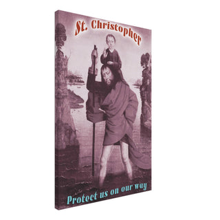 St. Christopher 'Protect Us on Our Way' Canvas Print - view 2