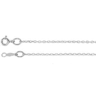 22-inch Cable Chain with Spring Ring - Sterling Silver