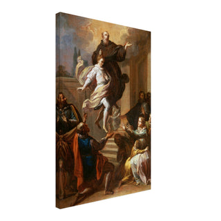 Monk Saint Miracle Scene Canvas Print - view 5