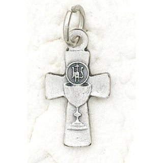 Bulk Silver tone Cross with Chalice