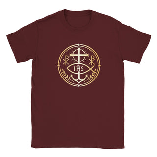 Chi Rho and Anchor Laurel Emblem T-Shirt - view 8