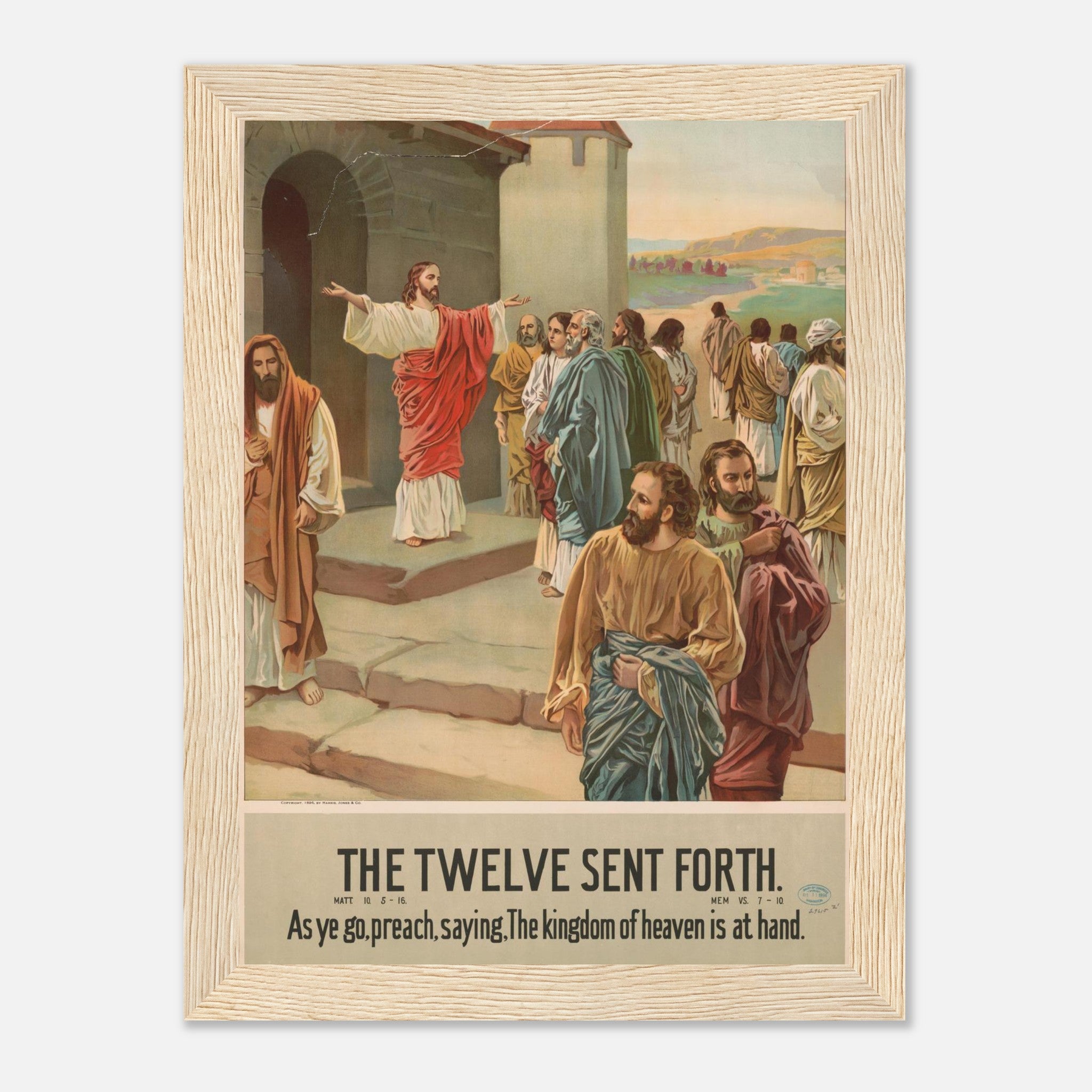 Vintage Twelve Sent Forth Framed Poster – CatholicShop.com