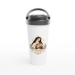 St. Thérèse 'My Vocation Is Love' Travel Mug
