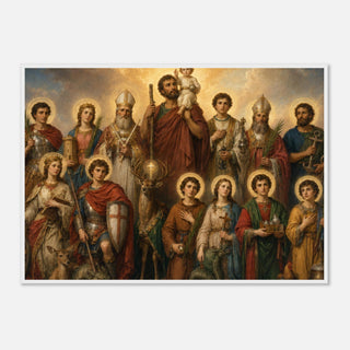 The Fourteen Holy Helpers Framed Print