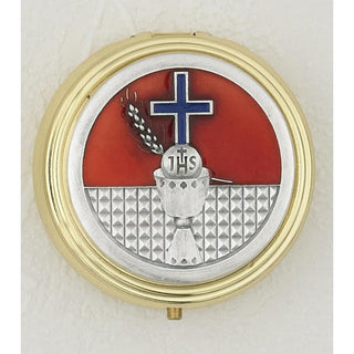 Holy Communion - Pyx - Red/Blue Enamel