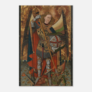 St. Michael the Archangel Medieval Canvas Print - view 6
