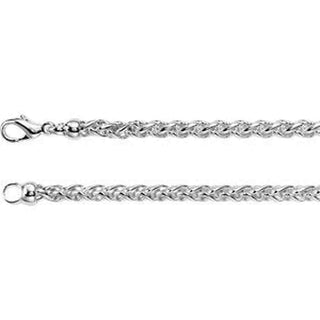 20-inch Wheat Chain with Lobster Clasp - Sterling Silver