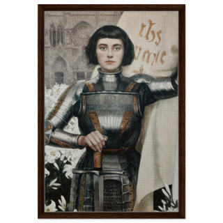 St. Joan of Arc by Albert Lynch Framed Canvas - view 5