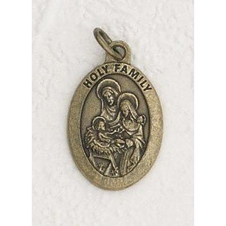 Bulk 1 inch Premium Holy Family Medals in Brass Tone - 2 options