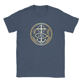 Chi Rho and Anchor Laurel Emblem T-Shirt - view 2