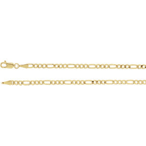20-inch Figaro Chain with Lobster Clasp - 14K Yellow Gold