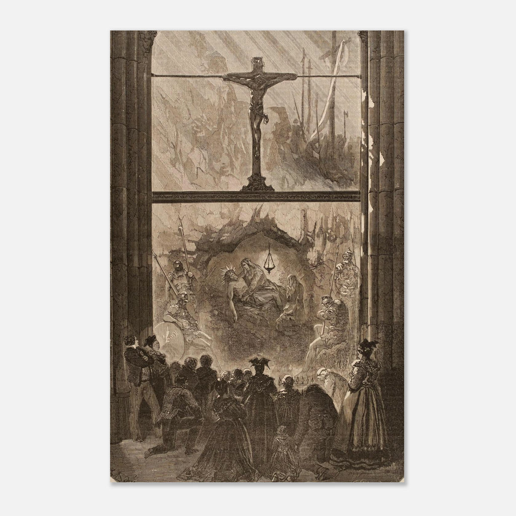 Holy Week Postre Holy Week Monument with Crucifix by Gustave Doré Poster – CatholicShop.com