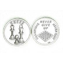 Bulk Sports Token with Chess- Never Give Up, Champions Never Quit.