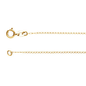 20-inch Curb Chain with Spring Ring - 14K Yellow Gold  1/18/21