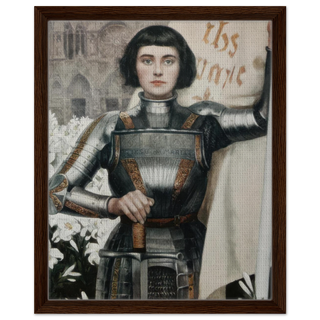 St. Joan of Arc by Albert Lynch Framed Canvas - view 7