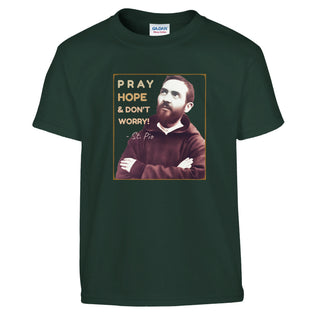 St. Pio 'Pray, Hope & Don't Worry' Kids T-Shirt - view 2